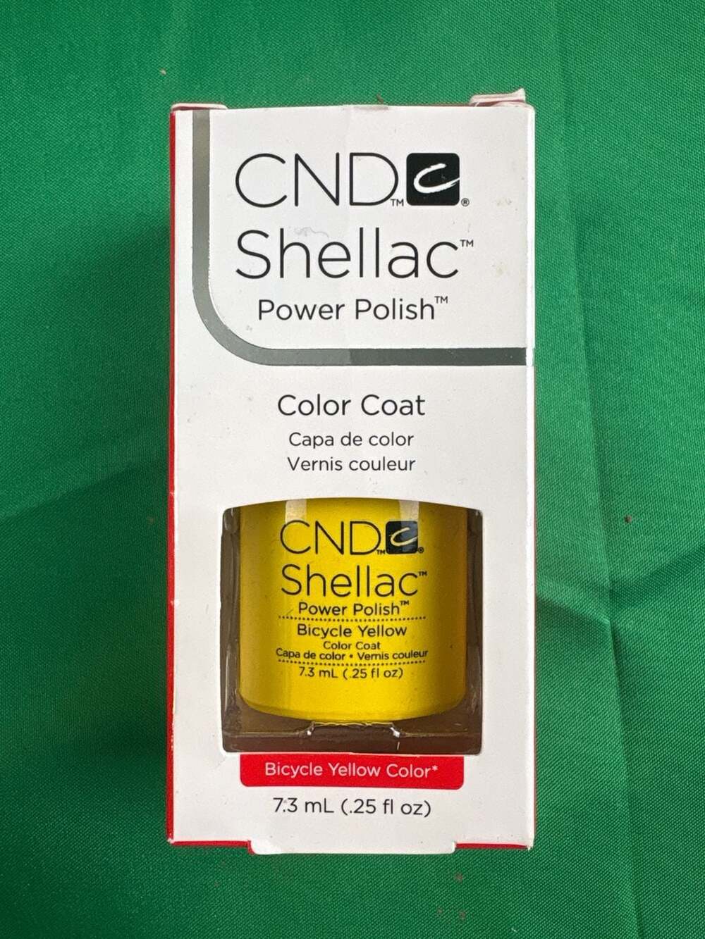 CND Shellac Power Polish Color Coat - Bicycle Yellow - 7.3 mL (.25 fl oz)